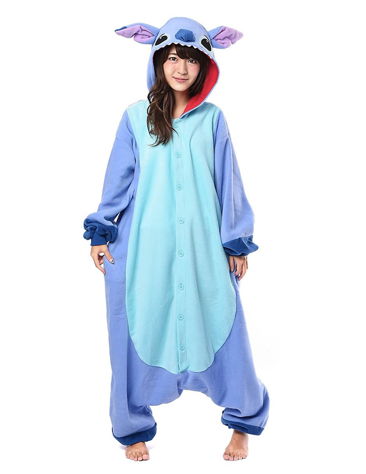 Kombinéza kigurumi Lilo a Stitch pro dospělý modrá a světle modrá