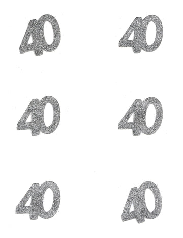 6 konfet k 40. narozeninám 6 x 5 cm