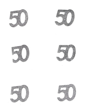 6 konfet k 50. narozeninám 5 x 5 cm