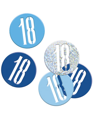 Modré/šedé konfety, věk 18 let