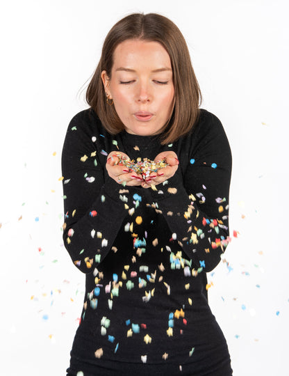 Situace s konfety na oslavu