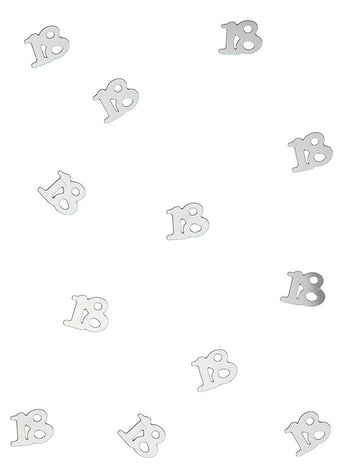 Dřevěné stolní konfety 18 stříbrných 10 g