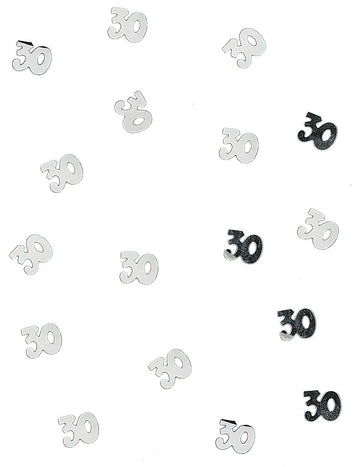 Dřevěné stolní konfety 30 stříbrných 10 g