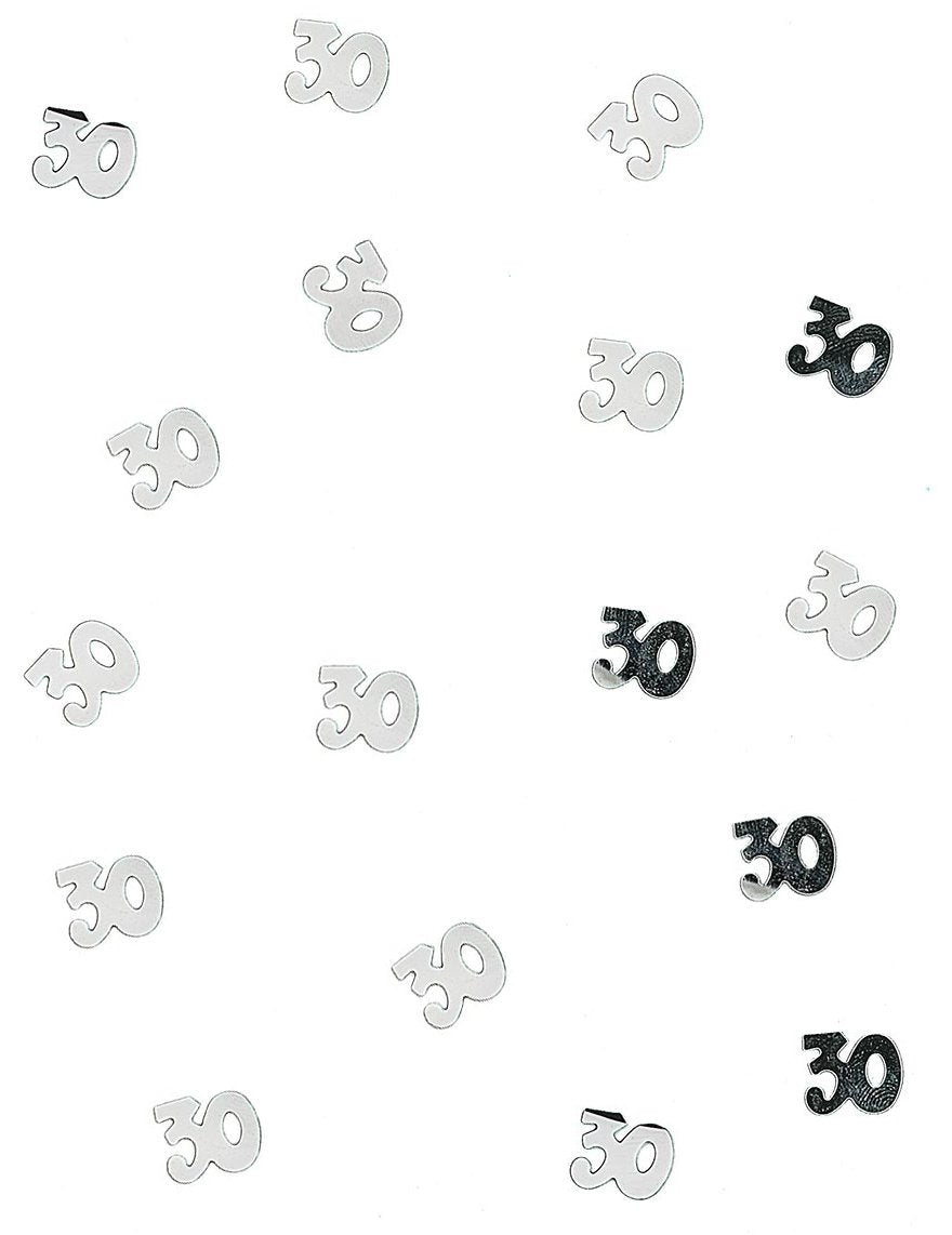 Confettis de table en bois 30 pour anniversaire argentés