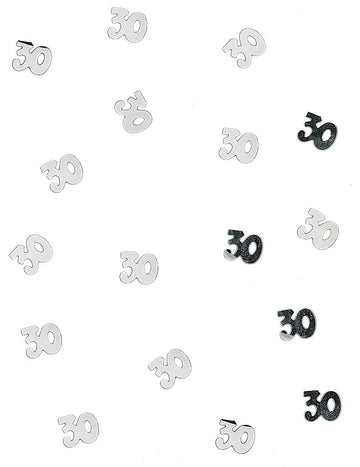 Confettis de table en bois 30 pour anniversaire argentés