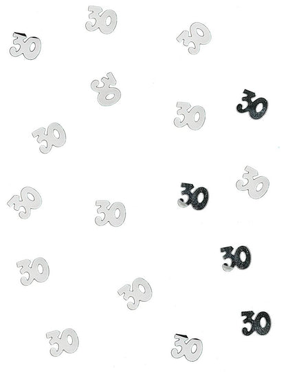 Confettis de table en bois 30 pour anniversaire argentés