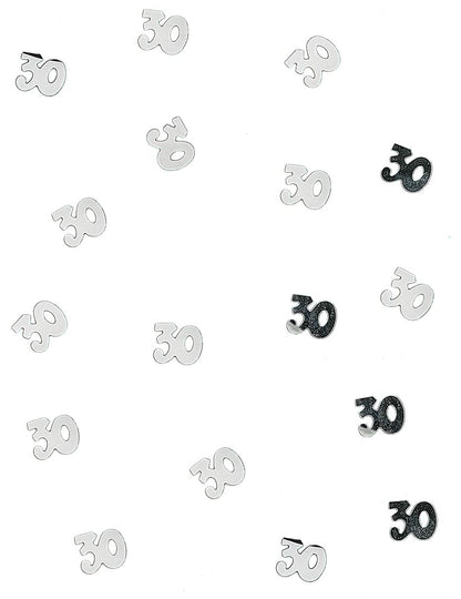 Confettis de table 30 pour anniversaire argentés en bois