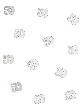 Dřevěné stolní konfety 50 stříbrných 10 g