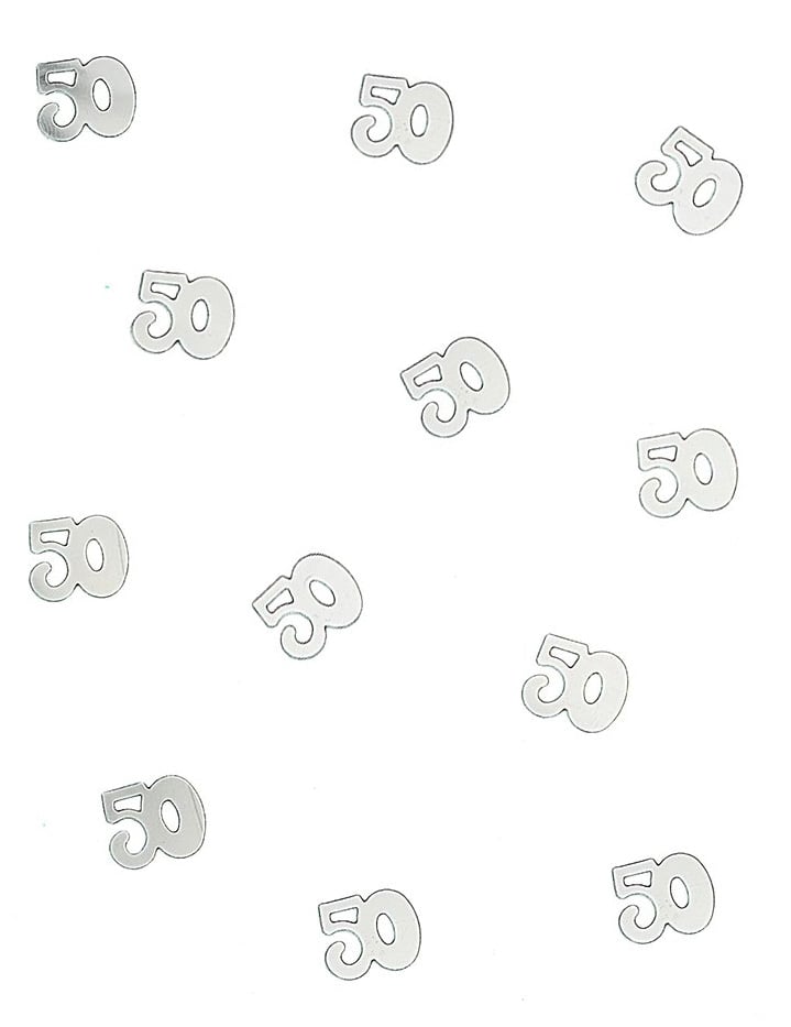 Confettis de table en bois 50 pour fête argentés