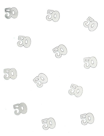 Confettis de table en bois 50 pour fête argentés