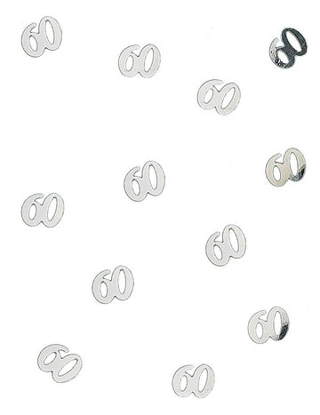 Dřevěné stolní konfety 60 stříbrných 10 g