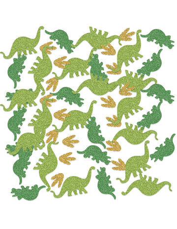 Třpytivé stolní konfety s dinosaury 42g