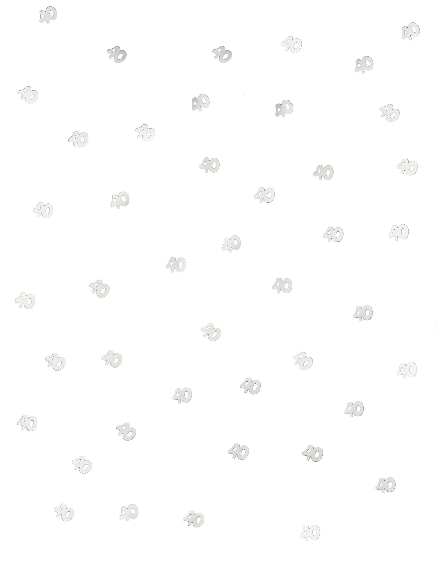 Confettis de table 40 pour anniversaire en bois argentés