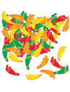 Confettis de table piments 34 grammes colorés rouges verts et jaunes