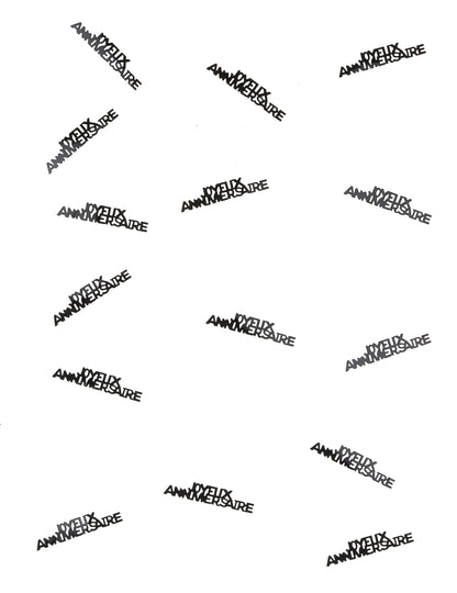 Vue d'ensemble des confettis Joyeux anniversaire pour fête