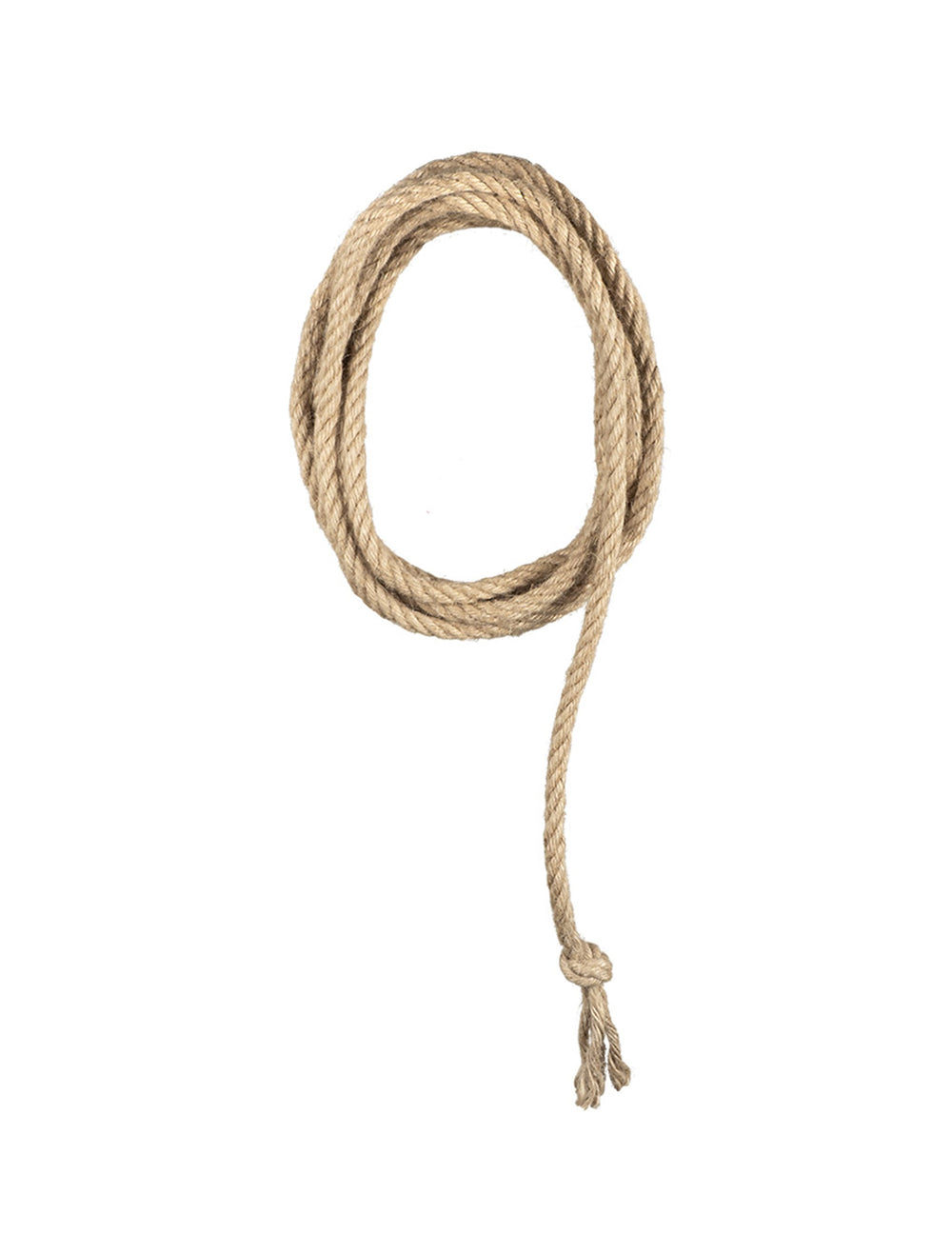 Corde western pour adulte beige tressée