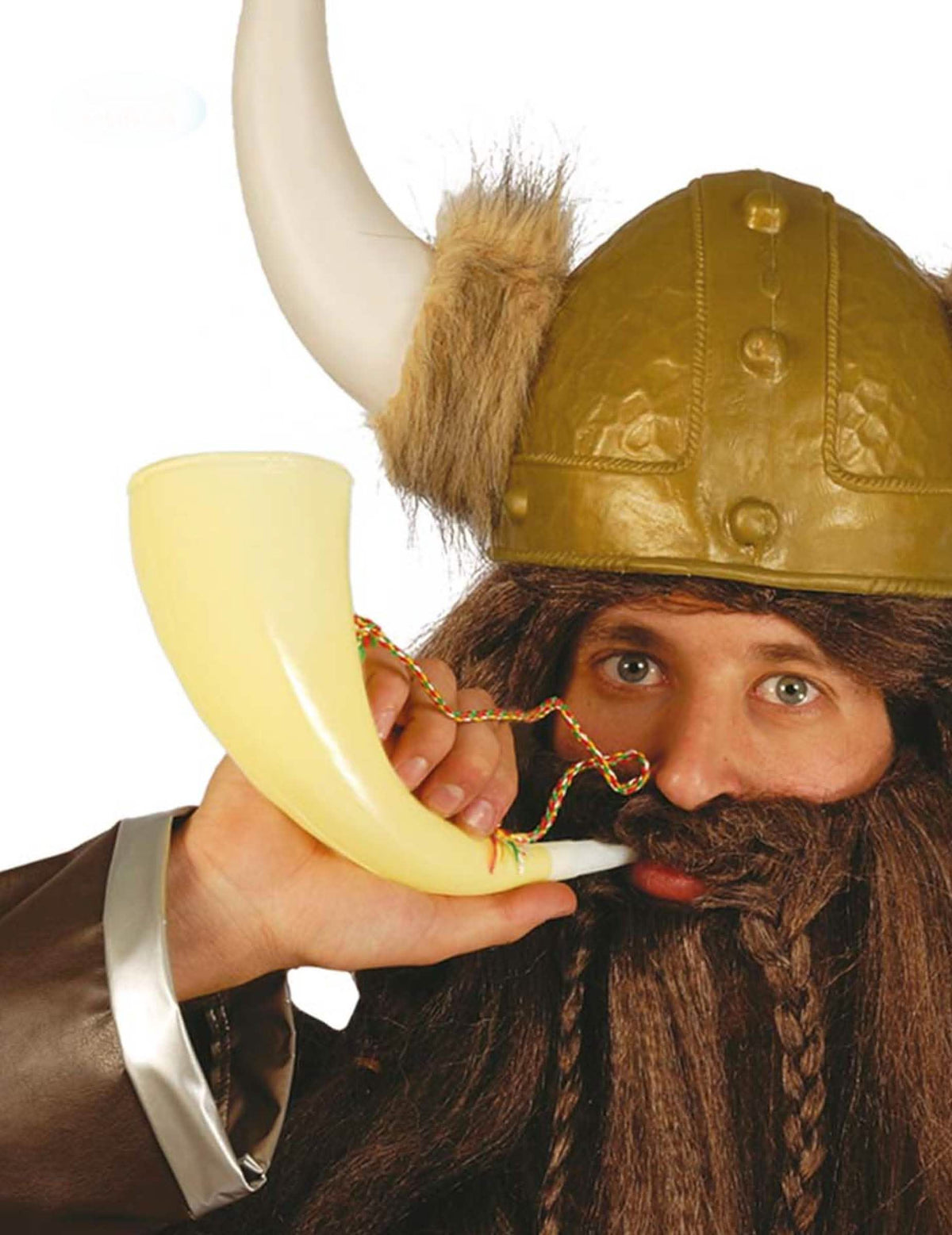 vikingská mlžná trubka pro dospělý slonovinová, 24 cm