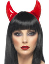 Cornes de diable pour adulte rouges brillantes