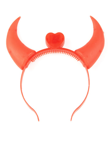 Svítící rohy pro dospělé ďábly na Halloween