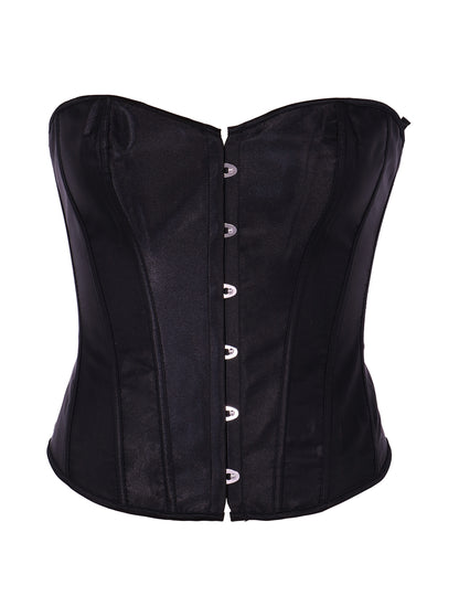 Vue de face du corset à laçage pour femme