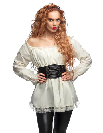 Černý korzet pro dospělé