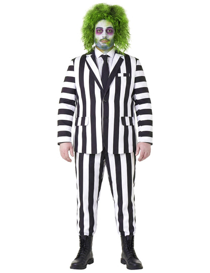 Beetlejuice™ Kostüm schwarz-weiß Herren
