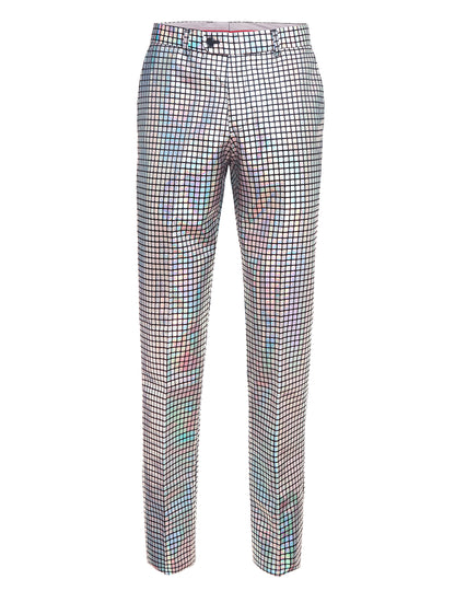 Discoballer-Herrenanzug Opposuits™ silberfarben