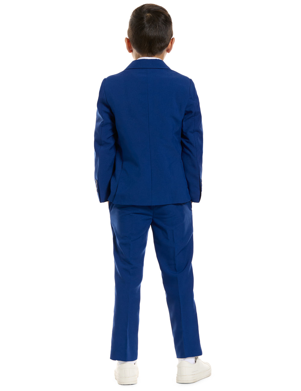 Vue de dos du costume Mr. Bleu marine pour enfant