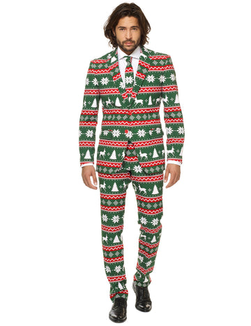 Pánský zelený kostým pana Slavnostního - Opposuits