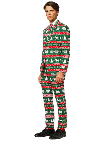 Pánský zelený kostým pana Slavnostního - Opposuits