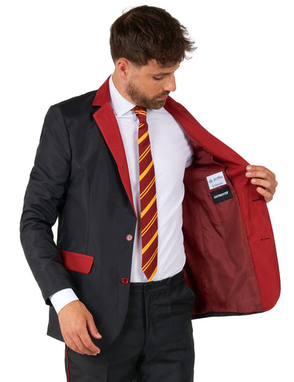 Detail vnitřní podšívky kostýmu Suitmeister Mr. Gryffondor