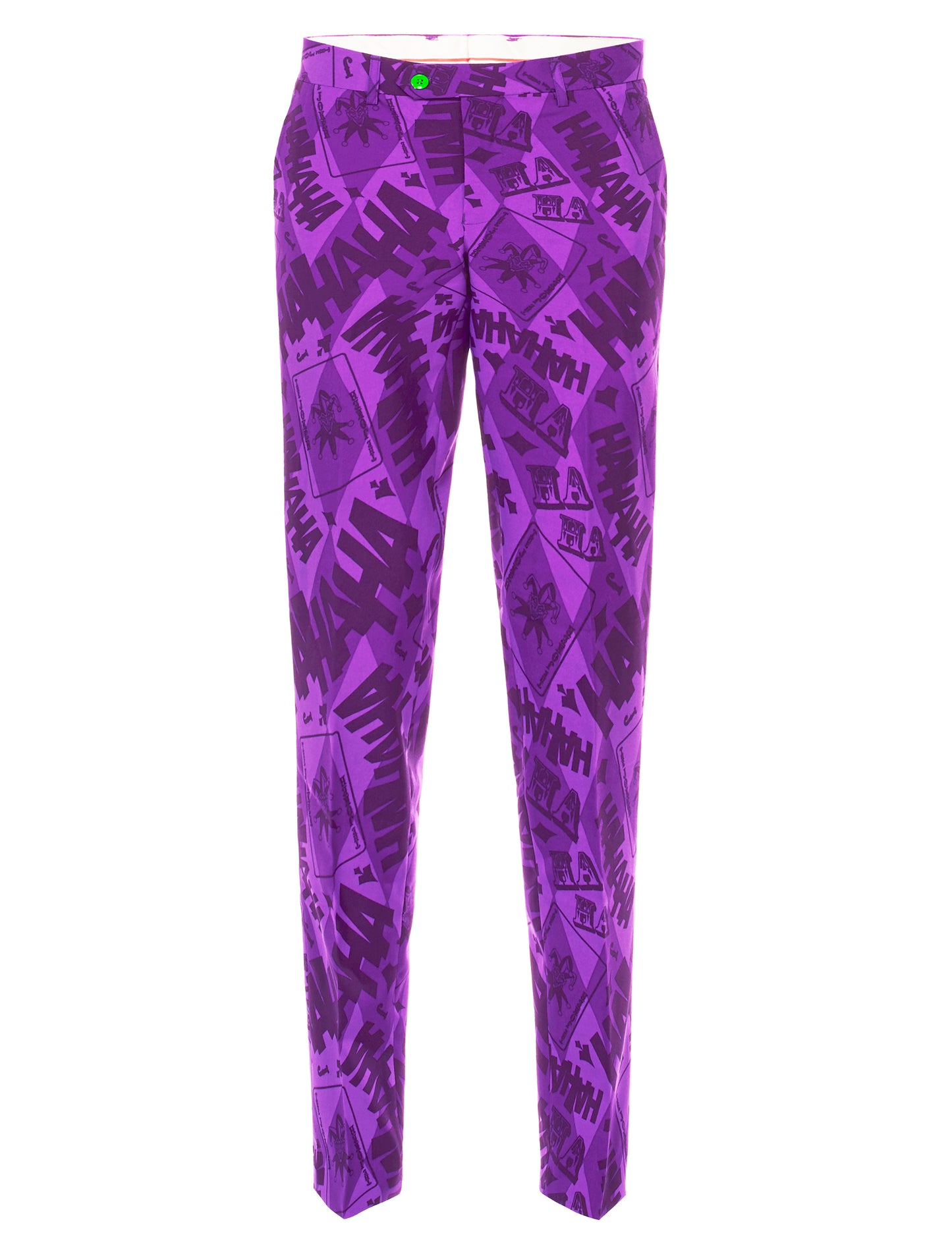 Vue de face du pantalon du Costume Mr. Joker Opposuits