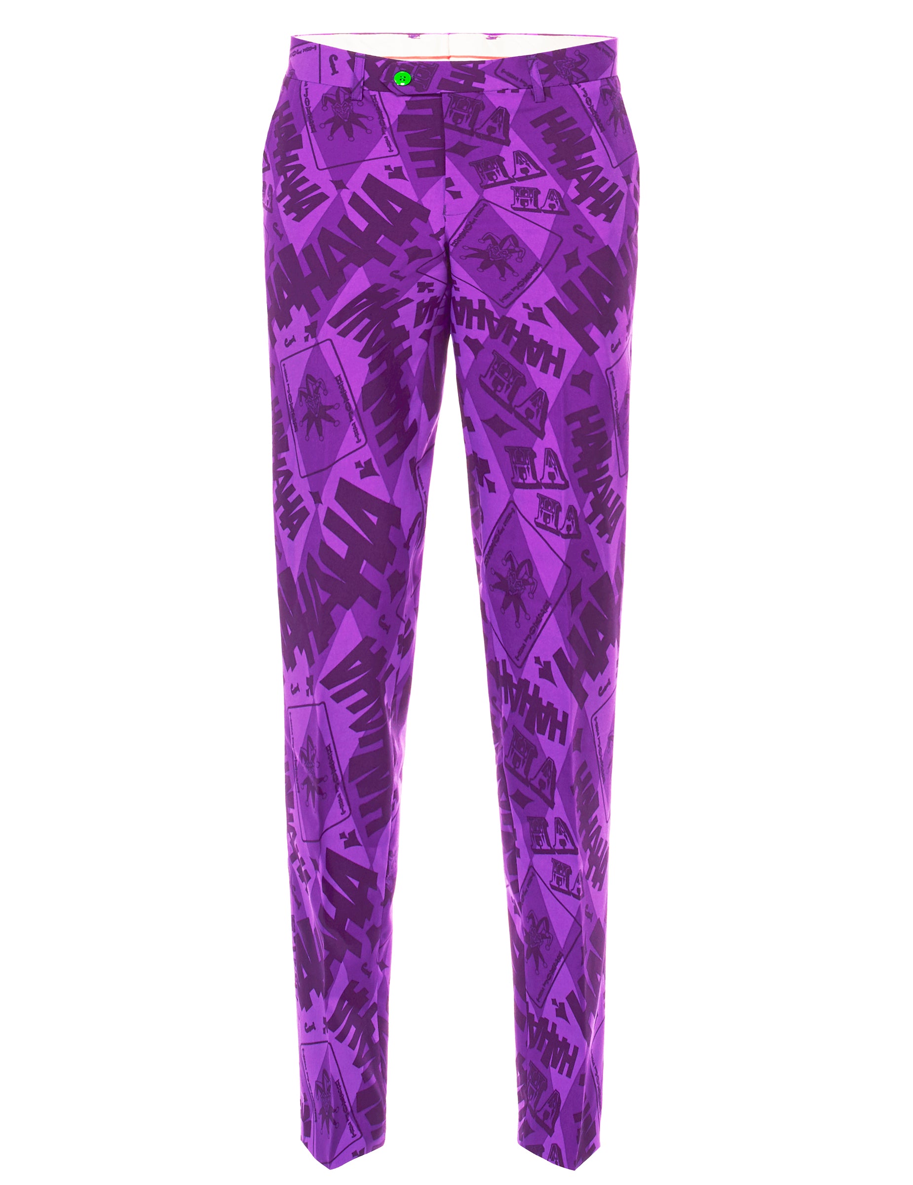 Vue de face du pantalon du Costume Mr. Joker Opposuits