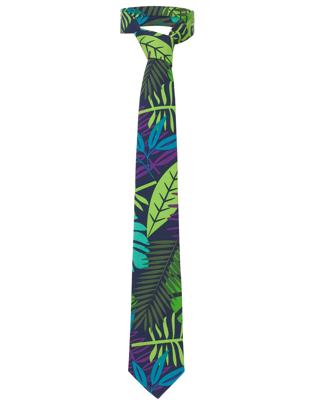 Vue de la cravate du costume Mr. Juicy jungle pour homme