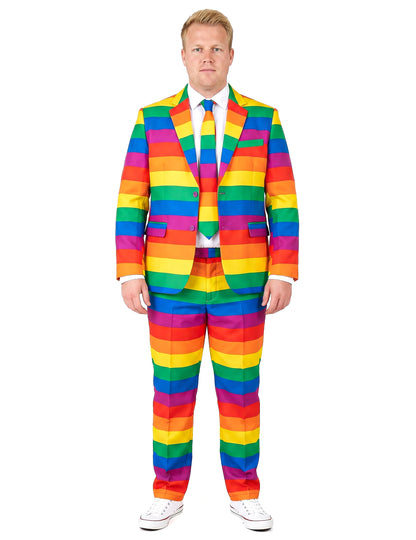 Opposuits™-Herrenanzug Regenbogen bunt