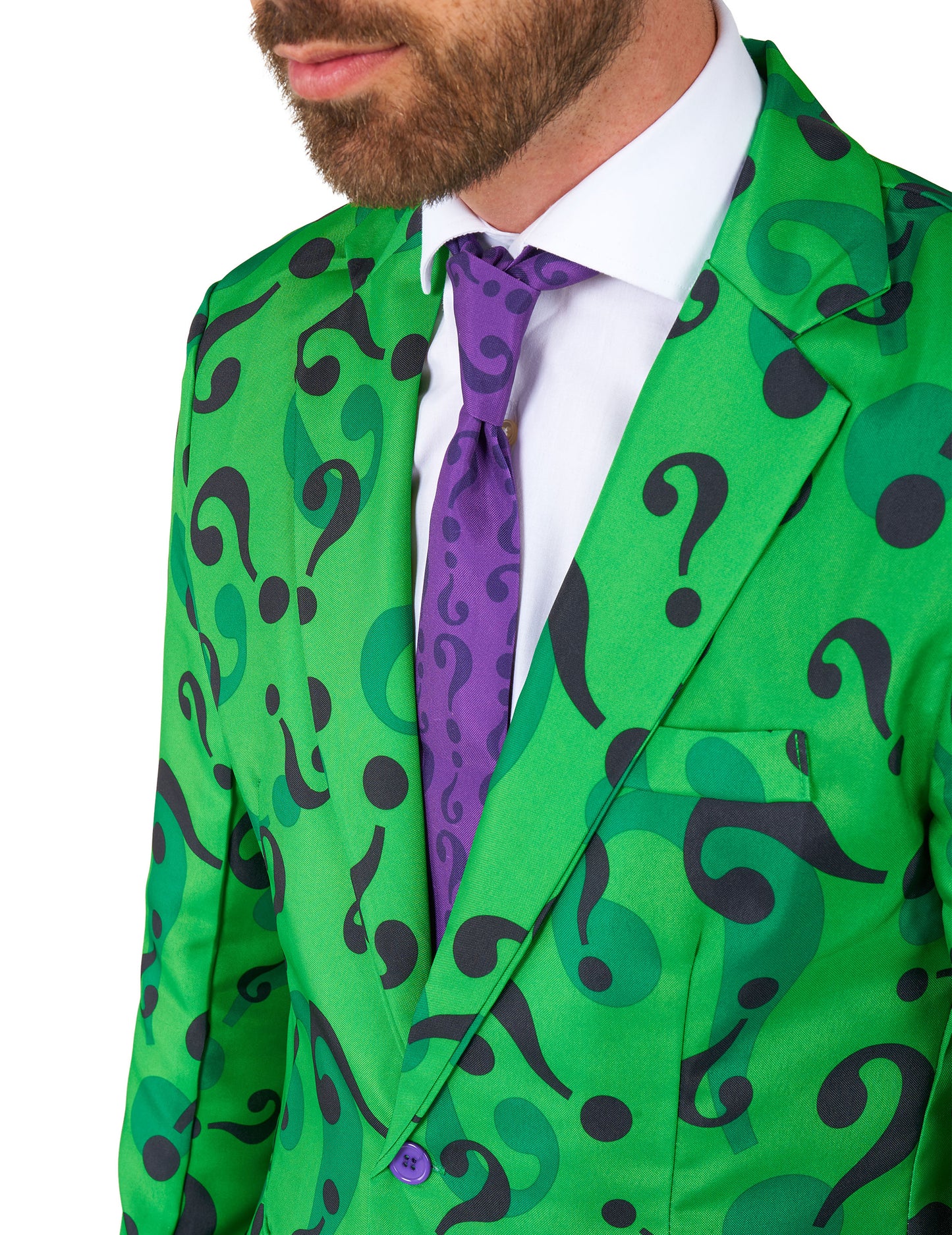 Mr. Riddler™-Suitmeister Herrenanzug grün-schwarz