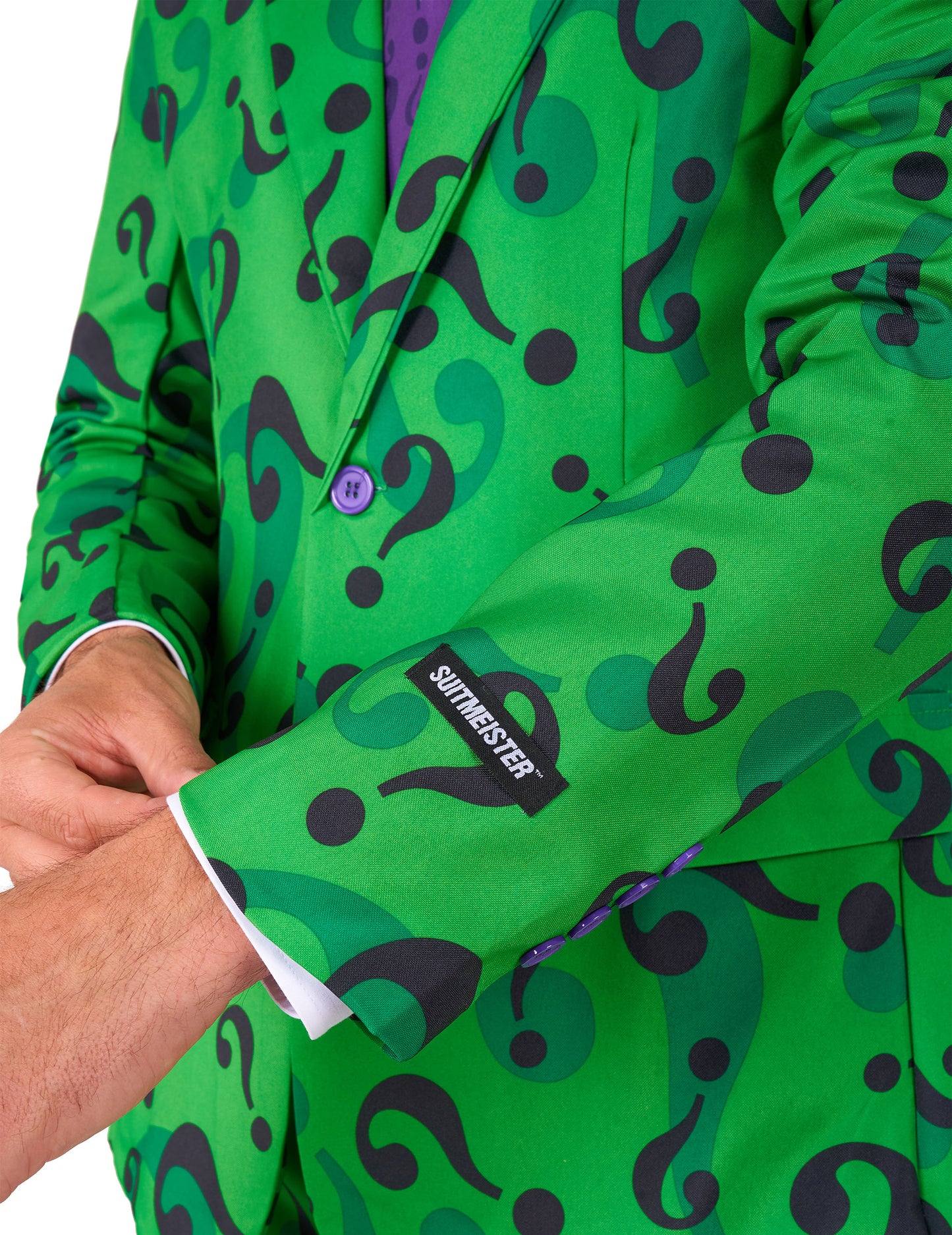 Mr. Riddler™-Suitmeister Herrenanzug grün-schwarz