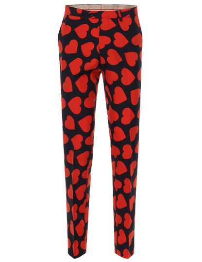Vue de face du pantalon du costume Mr. Roi des coeurs