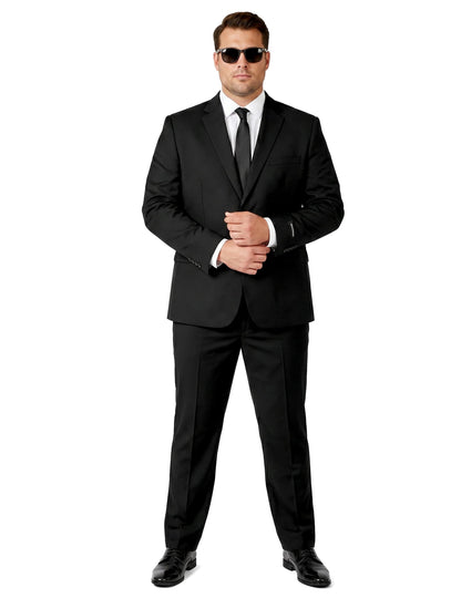 Pan Jednobarevný černý oblek pro muže Suitmeister™