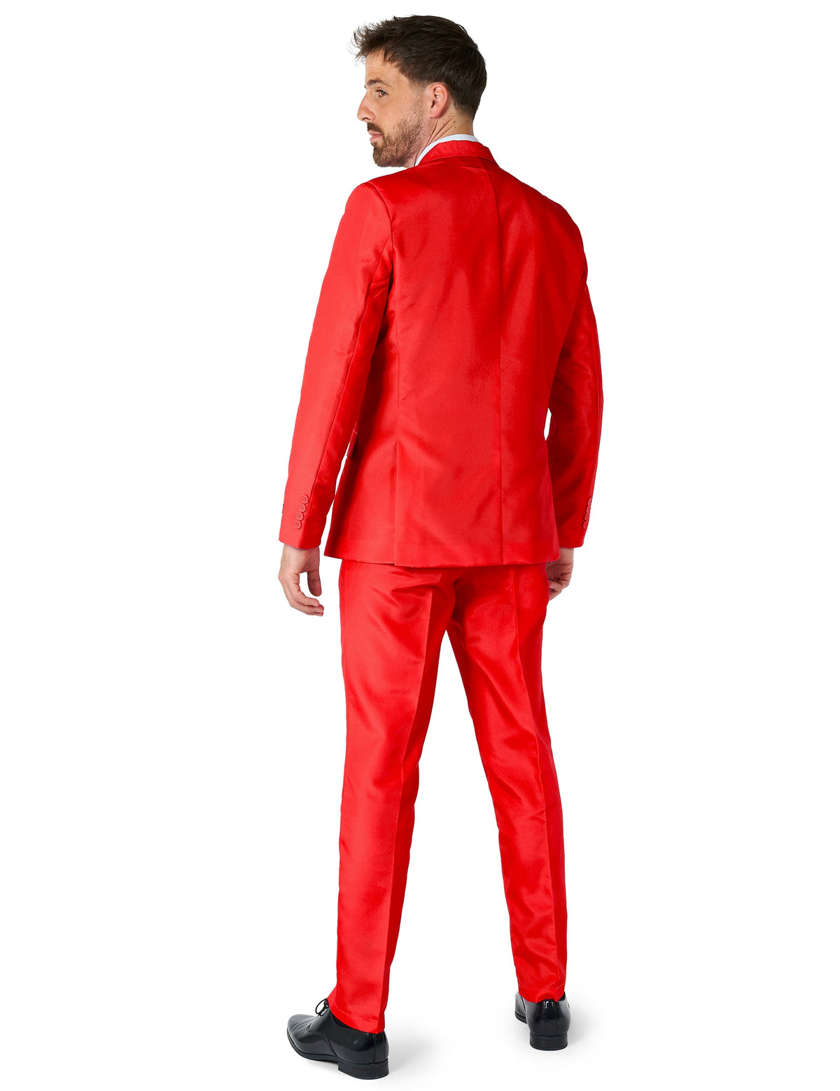 Pan Jednobarevný červený oblek pro muže Suitmeister™