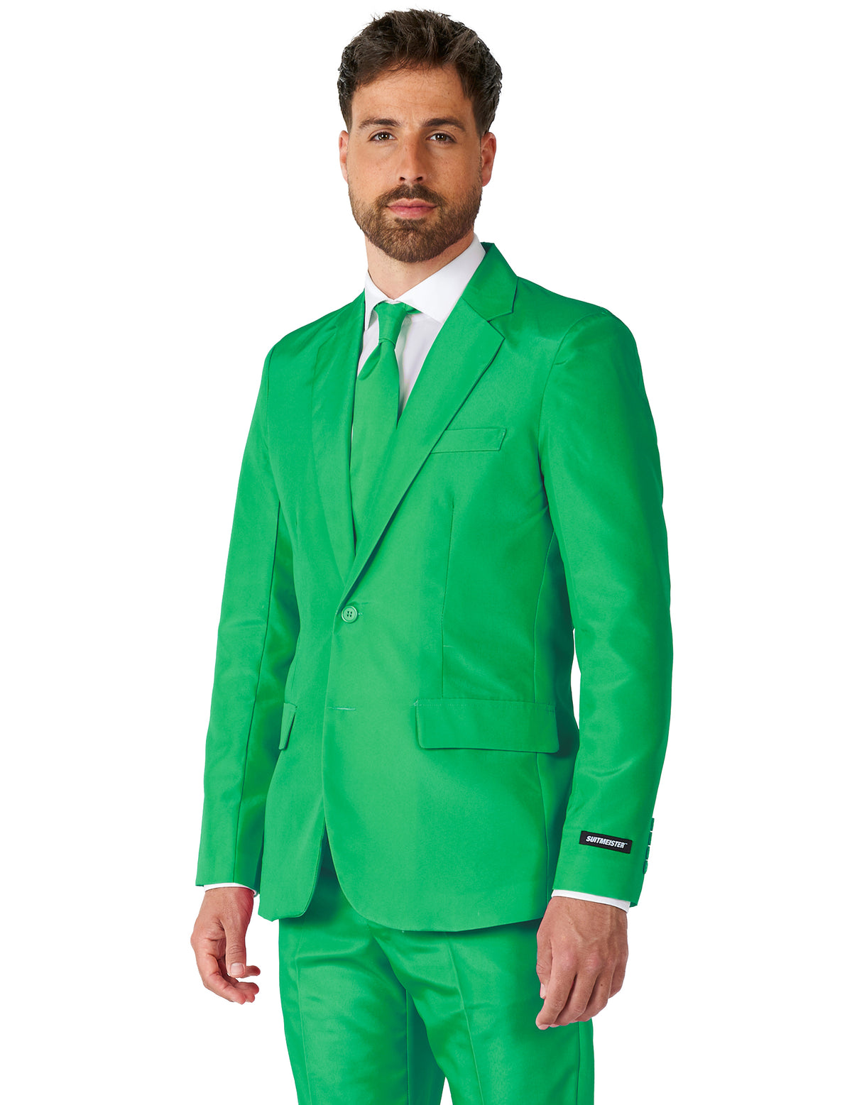 Mr. Solidní zelený oblek pro muže Suitmeister™