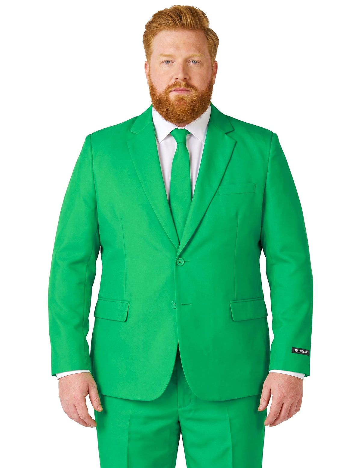 Mr. Solidní zelený oblek pro muže Suitmeister™