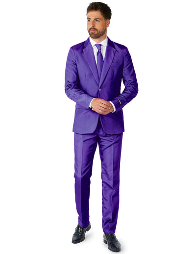 Pánský jednobarevný fialový oblek Suitmeister™