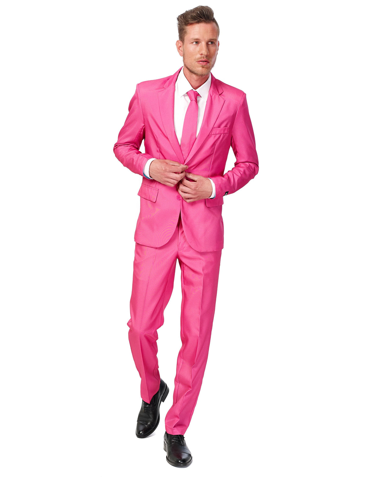 Pánský pevný oblek v růžové barvě Suitmeister™