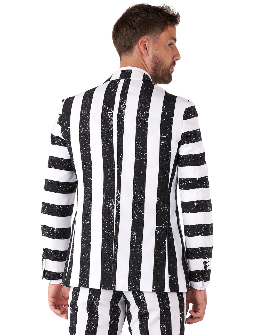 Vue de dos du costume Beetlejuice Opposuits pour homme