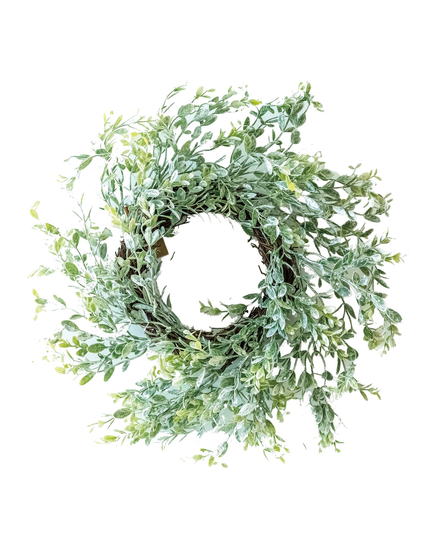 Couronne branches d'eucalyptus pour décoration vert effet naturel