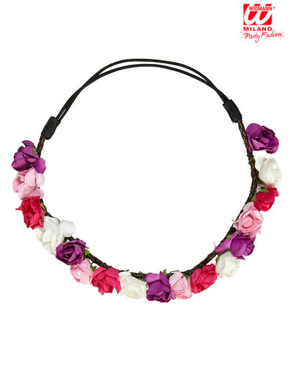 Pastelová květinová korunka pro ženy