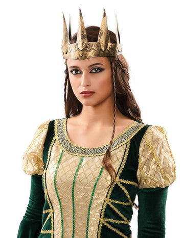 Středověká starožitná zlatá koruna pro ženy