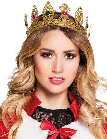 Koruna pro dospělou královnu s umělými kameny