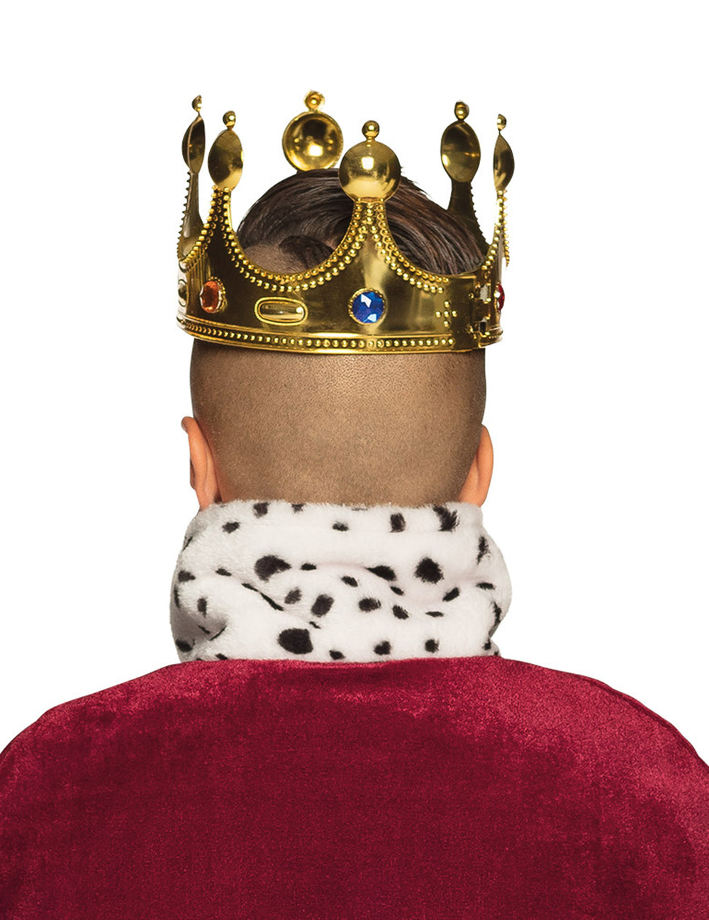 Vue de dos de la couronne de roi pour enfant